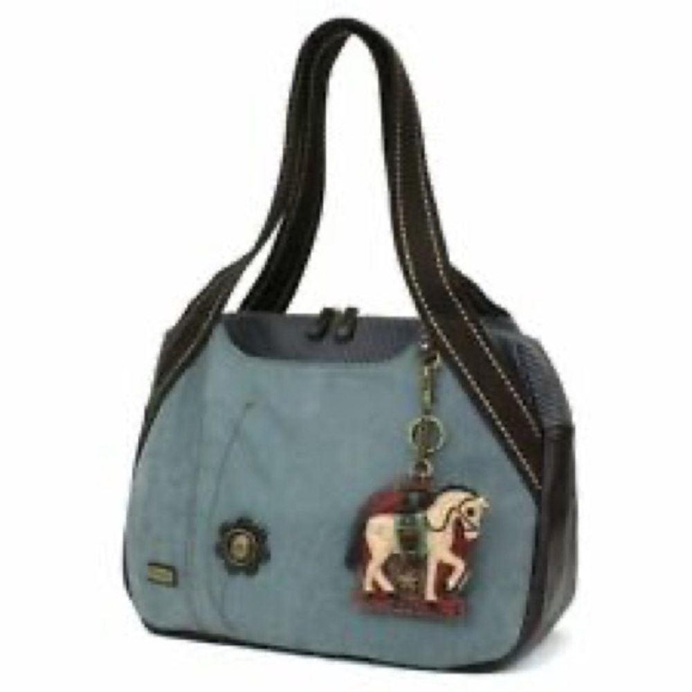 Chala Bowling Indigo Blue  Coin Purse gift HORSE